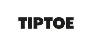 Tiptoe logo zwart wit