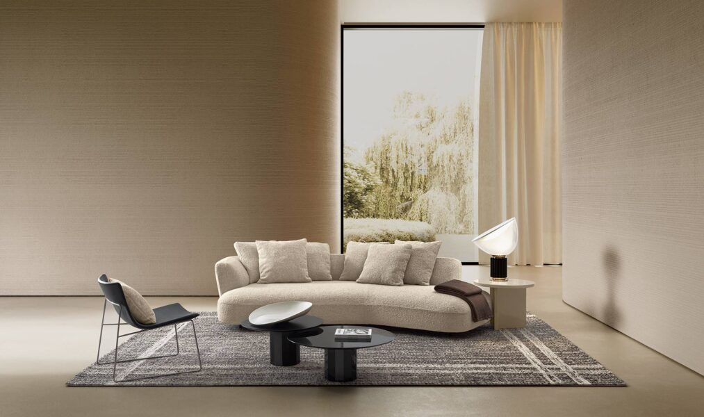 Design bank Alma in modern interieur met modulaire sofa van het designermerk Talenti